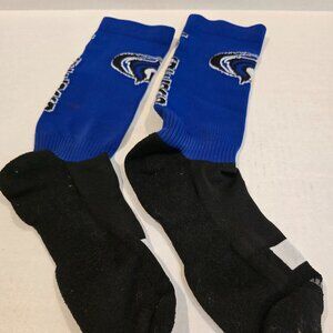 Socks Men's Football Tigers Blue, Black, White Team Made in USA Large